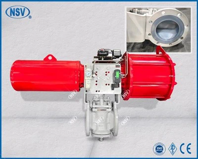 Pneumatikus, teljesen bélelt PFA dugós szelep